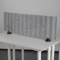 Nouveaux panneaux de séparation acoustiques modernes gris pour bureau, cloison mobile en feutre PET pour cuisine, école, bureau sain