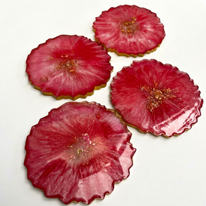 Premium resin fruit bowl handmade glossy marble effect polished surface suitable for centerpiece or modern home interiors - Product Image 1