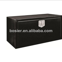 Boîte à outils personnalisée en acier de 1,5 mm, revêtement poudré, étanche, pour l'extérieur, avec système de verrouillage T-Lock, pour le rangement sous la benne d'un pick-up