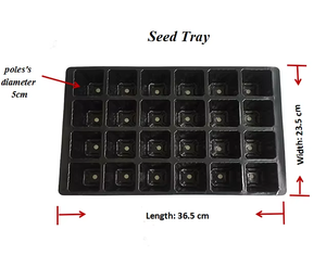 Pot Pembibitan Plastik PP Ramah Lingkungan Tahan Lama Dengan Lubang Besar, Kotak Pembibitan untuk Sayuran, Bunga, dan Microgreen di Rumah - Product Image 3