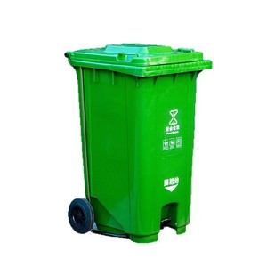 Contenedores de basura de plástico con pedal para saneamiento y gestión de bienes comunitarios, de 100L, 120L y 240L, para remolque. - Product Image 5