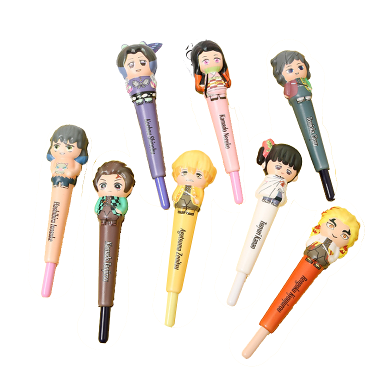 Новое поступление, Лидер продаж, OEM Kawaii мягкая искусственная кожа, мультфильм, аниме, образец, сжимаемая ручка, рекламные подарки