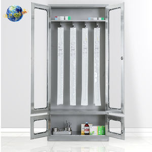 Peralatan medis Multifungsi tahan lama baja tahan karat gaya tradisional kabinet kateter logam loker untuk rumah sakit - Product Image 3