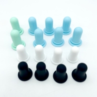 Différentes tailles et couleurs tétine ampoules en caoutchouc de silicone pour bouteilles bouchon compte-gouttes
