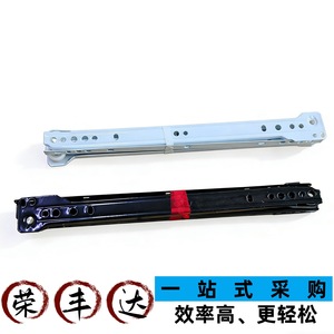 Glissières de tiroir à deux sections avec revêtement en poudre, rails de support inférieurs en acier laminé à froid pour tiroirs de meubles - Product Image 5