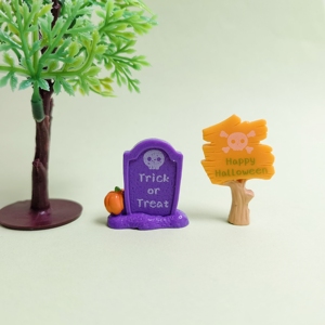 100 pièces en gros de cabochons mignons à thème Halloween, motifs <span class=keywords><strong>pierre</strong></span> <span class=keywords><strong>tombale</strong></span> et panneau, <span class=keywords><strong>pour</strong></span> breloques de slime - Product Image 5