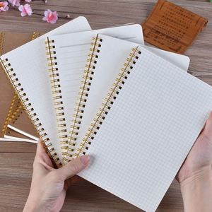 Cuaderno Espiral Escolar A5 de Papel Kraft Marrón con Tapa Dura, Páginas Interiores con Cuadrícula Punteada, Personalizado con Logotipo - Product Image 2