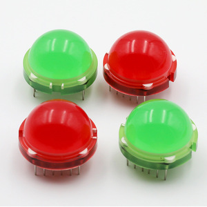 Feux indicateurs LED rouges et verts de qualité industrielle DLC-6SRD, 20 mm, IP20, haute luminosité, CRI élevé 80-90, durée de vie de 50 000 heures - Product Image 1