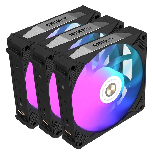 ALSEYE Daisy Chain Low Noise Case Fan Kit with ARGB Lighting for PC Builds and Retail