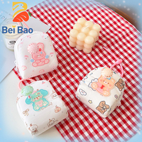 Gantungan Kunci Boneka Lucu Motif Kartun Beruang Kelinci Anjing, Kantong Penyimpanan Payung Mini, Dompet Koin Kain Portabel, Tas Gantungan Kunci