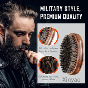 <span class=keywords><strong>Spazzola</strong></span> per <span class=keywords><strong>Barba</strong></span> in Legno Personalizzata con Logo, 100% Setole di Cinghiale, Legno Nero Noce, <span class=keywords><strong>Spazzola</strong></span> Portatile Piccola per Rasatura e Baffi <span class=keywords><strong>da</strong></span> Uomo - Product Image 3