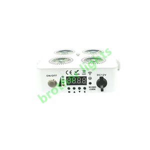 โปรเจคเตอร์ลำแสงระยะไกล DMX IR แบบไร้สายใช้แบตเตอรี่ขนาด4x18W ขนาดเล็กสำหรับเวทีงานแต่งงาน - Product Image 2