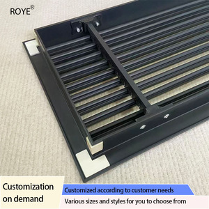 Hiện đại một lớp Dải cửa gió cửa chớp mở dọc cho thiết bị điều hòa không khí làm bằng gỗ hợp kim nhôm - Product Image 4