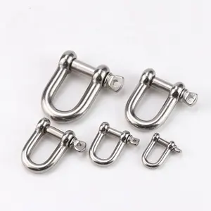 SS304 Types Of Bow Shackle U.s Drop Forged D Shackles Quick Link