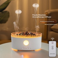 Nouveau diffuseur d'huiles essentielles intelligent pour la maison, style goutte de pluie simulée, machine d'aromathérapie à flamme, vaporisateur volcanique