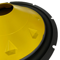 Subwoofer de 12 pouces de haute qualité OEM ODM Pro Audio avec bord en caoutchouc, cône en PP, accessoires pour haut-parleurs, cônes en papier