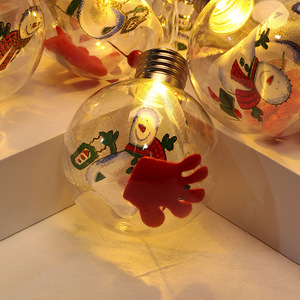 DREA <span class=keywords><strong>2023</strong></span> nouvelles boules de décoration de noël en plastique transparent avec lumières - Product Image 5