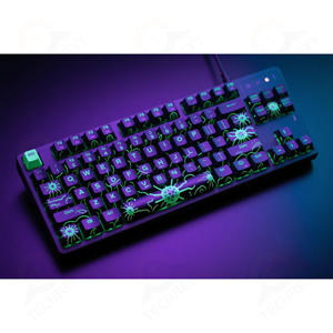 व्यक्तिगत रोगजन कीकैप बहु परत बैंगनी डिजाइन विषाक्त प्रतीक चिह्न स्पर्श कीबोर्ड कुंजी - Product Image 1