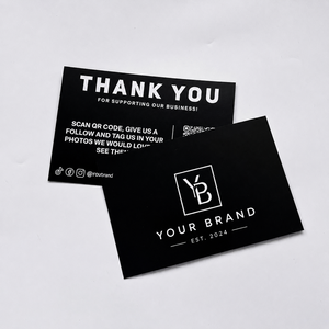 Tarjetas <span class=keywords><strong>de</strong></span> Papel Impresas Personalizadas, <span class=keywords><strong>Tarjeta</strong></span> <span class=keywords><strong>de</strong></span> Agradecimiento, <span class=keywords><strong>Tarjeta</strong></span> <span class=keywords><strong>de</strong></span> Felicitación para Pequeñas Empresas con Sobre y Pegatinas - Product Image 3
