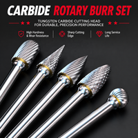 Fraise rotative industrielle à longue tige de 100 mm en carbure de tungstène pour le meulage et le débavurage