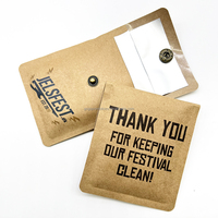 Cenicero de bolsillo portátil con bolsa de ceniza reutilizable impresa con logotipo corporativo personalizado para fumadores en movimiento