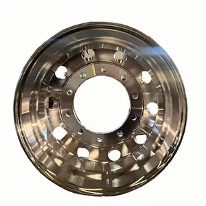 Ruedas de Camión de Aluminio-Magnesio Pulido de Doble Cara Syou 22.5*9.00 con Neumáticos 12r22.5 y 295/80r22.5 - Product Image 2
