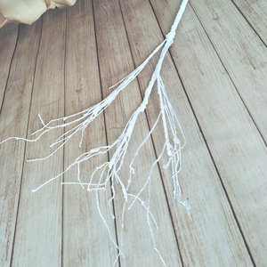 Queyiyi Fleurs artificielles, branches de corail blanches, 30cm-100cm, décoration de mariage et de maison - Product Image 4