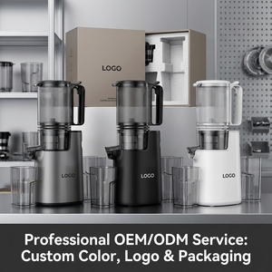 Exprimidor de frutas y verduras enteras con logotipo personalizado, exprimidor de masticación lenta, máquina extractora de exprimidor en frío eléctrica profesional de <span class=keywords><strong>Boca</strong></span> Grande - Product Image 4