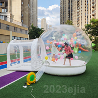 Stock d'entrepôt aux États-Unis Trampoline gonflable de taille 3m tente à bulles avec base de saut pour fête d'anniversaire d'enfants