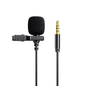 JOYROOM Radio Cell Phone Compatible Noise-canceling Cable Lavalier Microphone Stereo 3.5mm Plug and Play Wired Microph