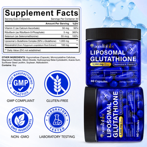 Acentiallabs - Suplemento de Glutatión Liposomal con Resveratrol y Vitamina <span class=keywords><strong>C</strong></span>, 60 <span class=keywords><strong>C</strong></span>ápsulas, Antioxidante, Apoyo a la Vitalidad para Adultos - Product Image 4
