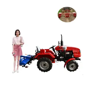 40hp 4X4 Trang Trại Máy Kéo Diesel Bánh Máy Kéo 80HP Bánh Xe Máy Kéo Với Đầu Cuối Phía Trước Loader