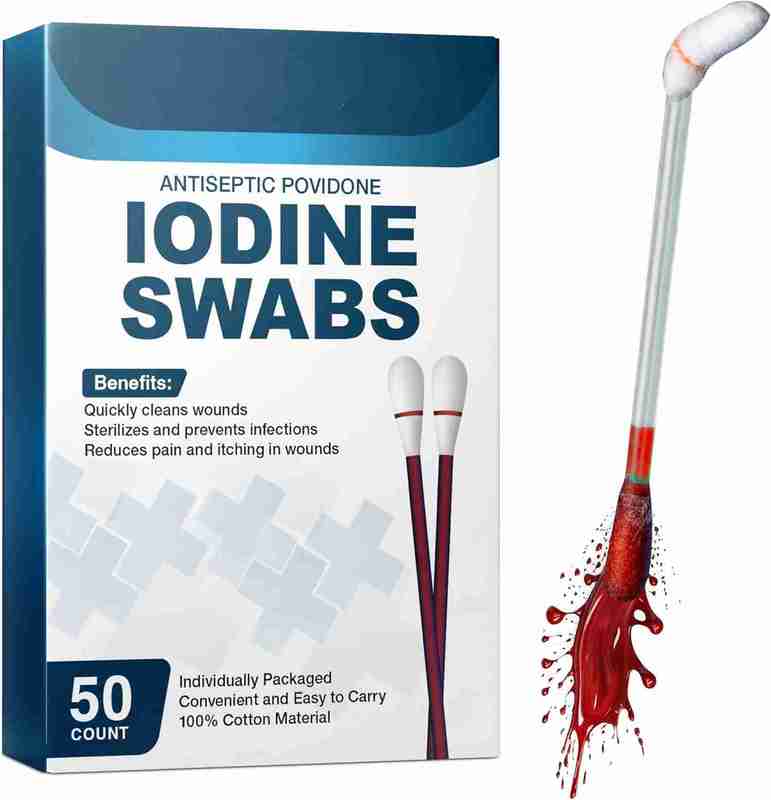 Kaiyan Disposable Breakable Cotton Swab Iodophor