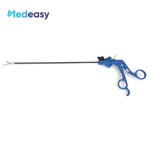 Instrumen bedah laparoskopik medis pegangan biru dengan kunci 5mm, Tang potong untuk operasi perut - Product Image 5