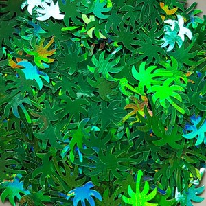 10mmm Plam Arbres Vert Confettis Paillettes Usine Personnalisée En Gros - Product Image 4