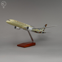 Modèle d'avion Boeing 787-9 d'Etihad Airlines, nouvelle grande réplique d'exposition, vente en gros par Air Craft Factory, avec support, échelle 1/150, taille 42 cm