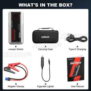Arrancador de Coches Kroak S320 12V con Supercondensador, Banco de Energía sin Batería 5*400F, Dispositivo de Arranque de Coches con Corriente Máxima de 1200A - Product Image 6