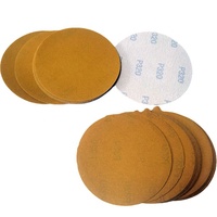 Disque de ponçage rond à crochets et boucles HYD/Hai Yanda de haute qualité, 5 pouces, haute dureté, épaisseur 1,2 mm, jaune