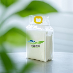 Bolsa de embalaje de arroz de 1kg y 5kg, bolsas de nylon Pe con asas, diseño superior, bolsa de arroz de 25kg - Product Image 5