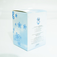 Damenparfüm in Kugelförmiger Flasche, Blaue Flüssigkeit, Blütenkappe, Weiße Box mit Ausschnitt, Bezaubernd, für Hochzeiten, Langanhaltend