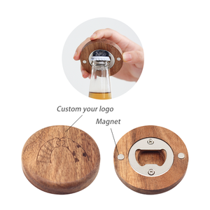 Puselife khuyến mại tủ lạnh nam châm Vòng tre gỗ rượu vang mở chai giá rẻ cho món quà cưới - Product Image 4