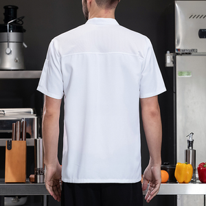 Uniforme <span class=keywords><strong>da</strong></span> Ristorante con Logo, Camicia a Maniche Corte, Design Personalizzato per Camerieri, Uniformi Femminili per Chef Cinesi - Product Image 2