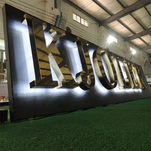 Cao sáng Cá nhân hoá biểu tượng thiết kế dấu hiệu thư ngoài trời Tùy Chỉnh 3D LED dấu hiệu Xây Dựng Kinh Doanh tường signage - Product Image 3