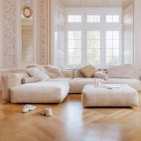 Súper Modular Combinación Sofá Cuerda Terciopelo Sofá Sala Muebles Terciopelo Tela Sofá Conjunto
