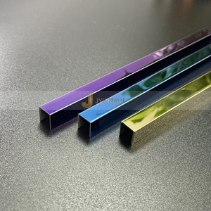 Profilé de carrelage M159 en acier inoxydable brossé, finition or noir, durable, étanche, design contemporain, garantie 5 ans, idéal appartement - Product Image 5