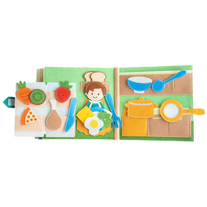 Activité d'apprentissage préscolaire, puzzle sensoriel, jouets Montessori, livre en feutre magique pour le bain, livre en feutre pour enfants, livre d'activités pour tout-petits, livre silencieux - Product Image 4