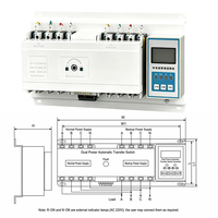 Commutateur de transfert intelligent double alimentation CA 50Hz 400V avec réglage manuel pour utilisation d'urgence en sous-station