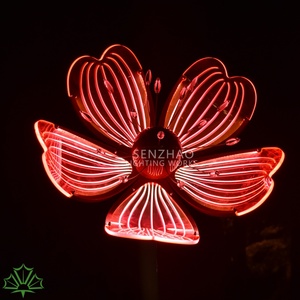 Senzhao New Fashion Flower Outdoor Decorative <b>Led</b> Lighting Low Voltage Landscape Road <b>Lights</b> - Product Image 4