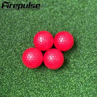 Lot de 2 balles de golf Tour Pearl, couleur rouge, compression 60, balles de golf Surlyn à faible compression pour golfeurs amateurs