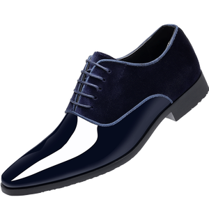 Chaussures de ville de luxe haut de gamme pour homme, carrées, légères, basses, en daim britannique et cuir PU respirant, pour mariage, marié et soirée - Product Image 4